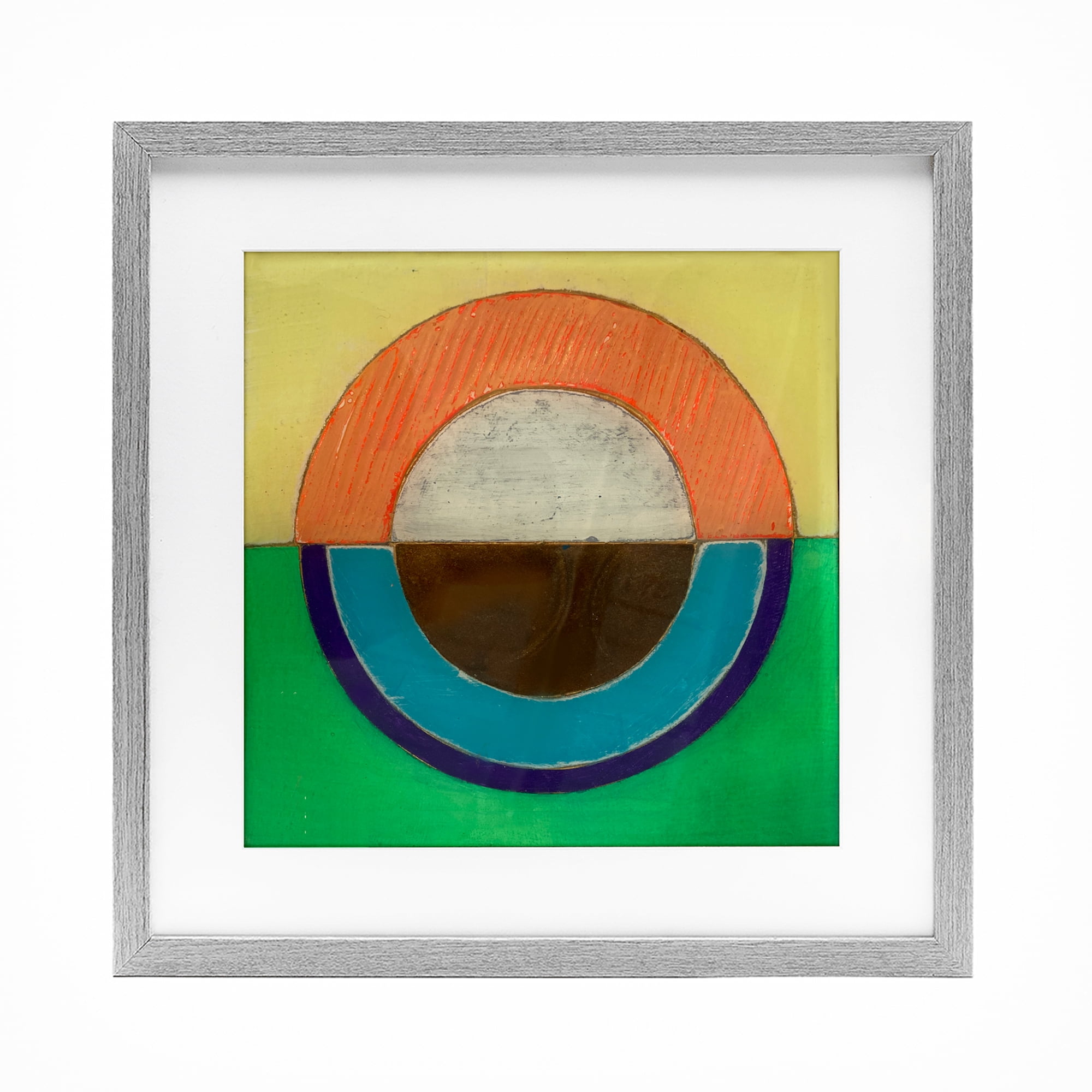 Stupell Industries Balanced Circle Symmetry Gray Framed Print Under Glass, design by Matthew Finger