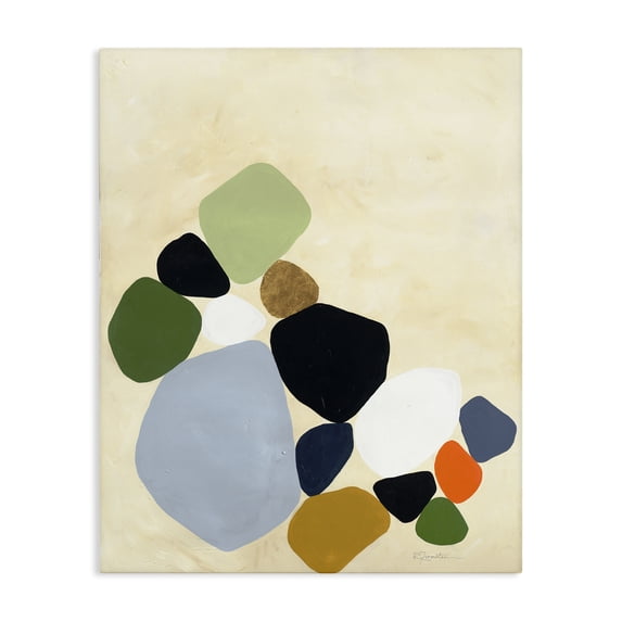 Stupell Industries Contemporary Balanced Shapes Cluster Canvas Art, 16 x 20, by Ruth Fromstein