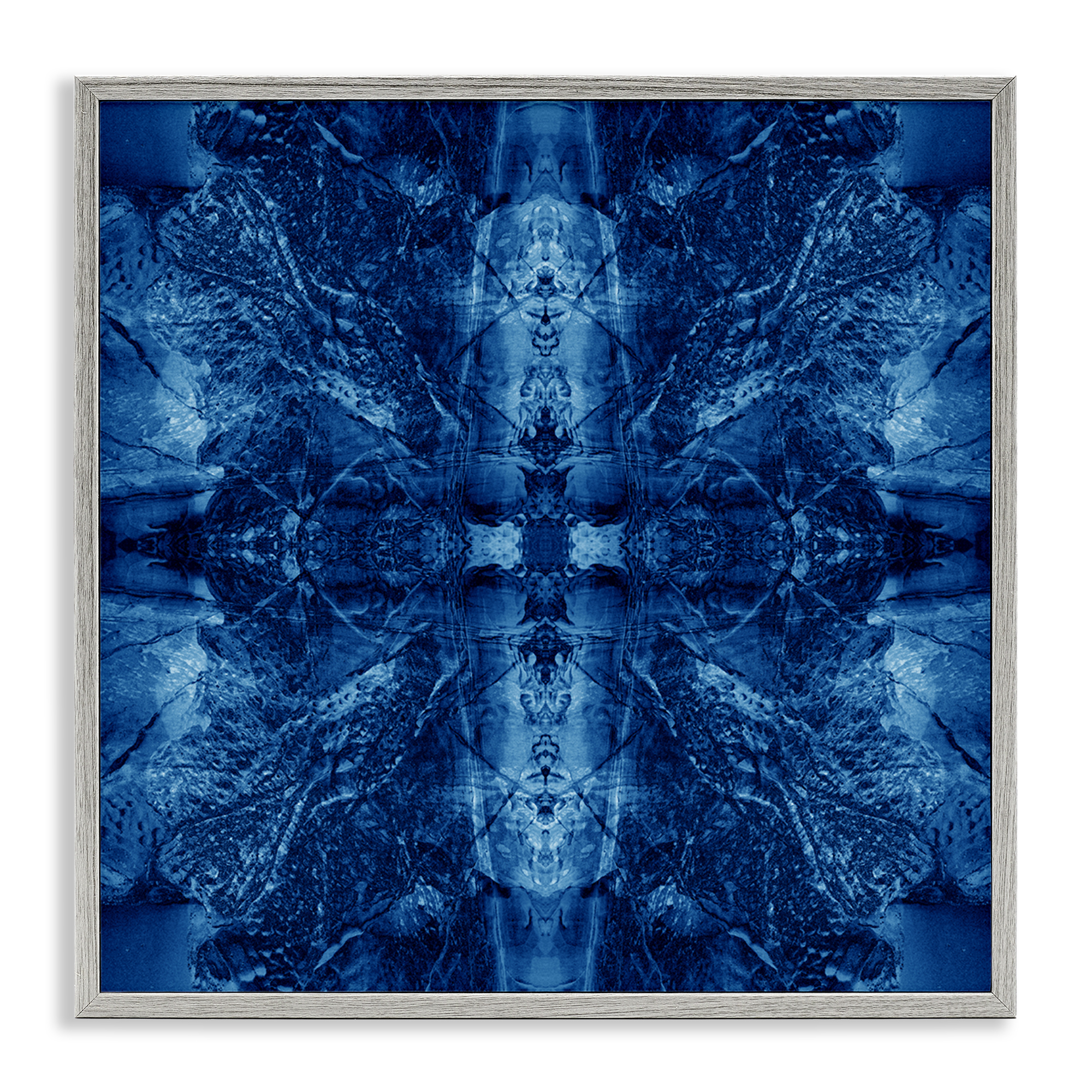 Stupell Industries Balanced Tie Dye Pattern Abstract Painting Gray Framed Art Print Wall Art, 12 x 12