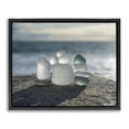 thumbnail image 1 of Stupell Industries Rustic Lodge Balancing Sea Glass Pebbles Black Floating Frame Canvas Art, 21 x 17, by LMarie Allen, 1 of 8