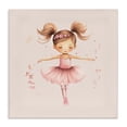 thumbnail image 1 of Stupell Industries Ballerina Dancer Girl People Painting Wrapped Canvas Art Print Wall Art, 17 x 17, 1 of 8