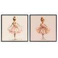 thumbnail image 1 of Stupell Industries Ballerina Dancing Stars People Painting Black Framed Art Print Wall Art, 24 x 24, Set of 2, 1 of 2