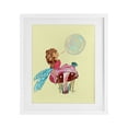 thumbnail image 1 of Stupell Industries Ballerina Fairy on Yellow White Framed Print Under Glass design by Susan Lugar, 21 x 17, 1 of 10