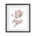 thumbnail image 1 of Stupell Industries Cottage Ballerina Hippo in Tutu Black Framed Print Under Glass, 13 x 16, by LSR Design Studio, 1 of 8