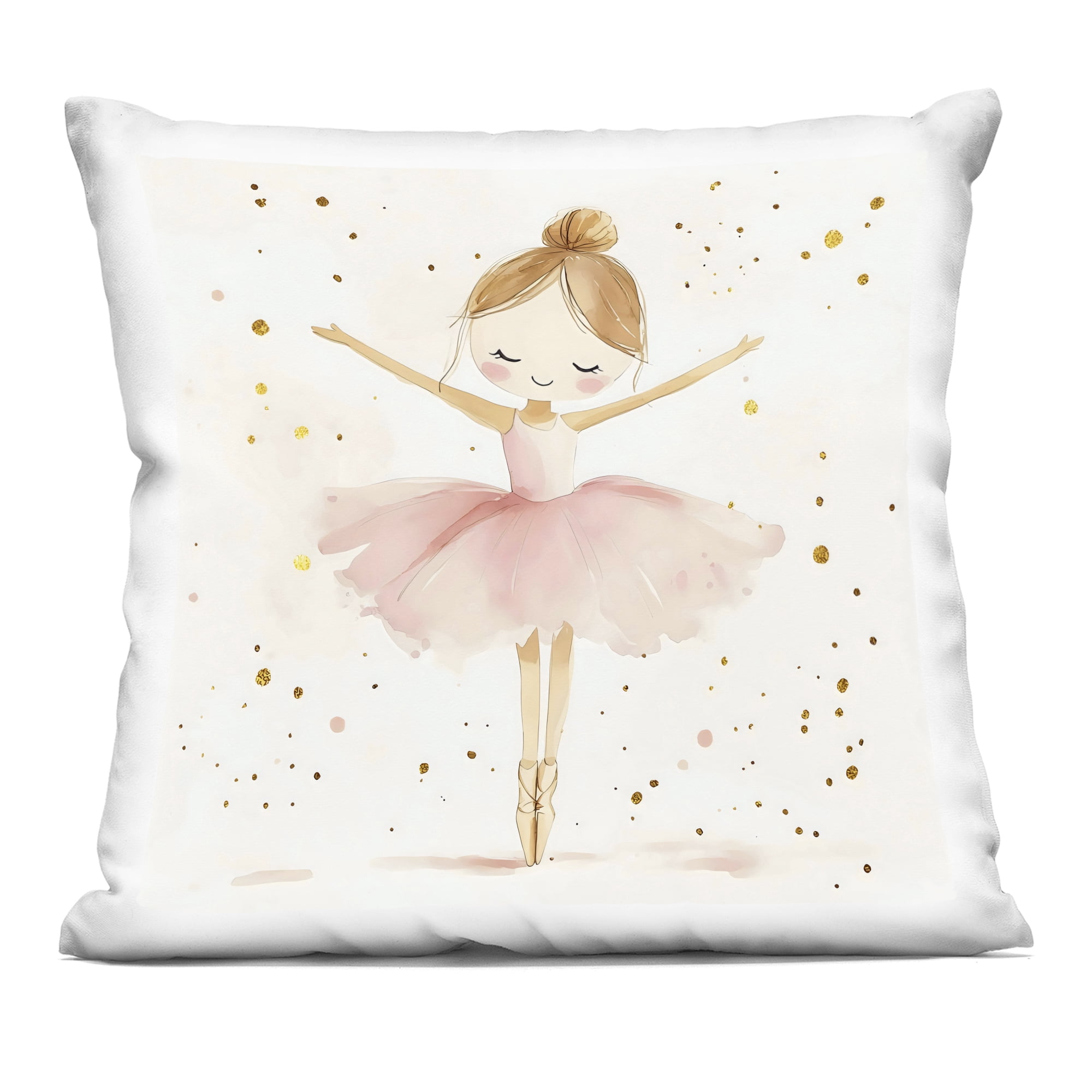 Stupell Industries Ballerina On Her Toes Decorative Printed Throw Pillow, design by Creative Studio