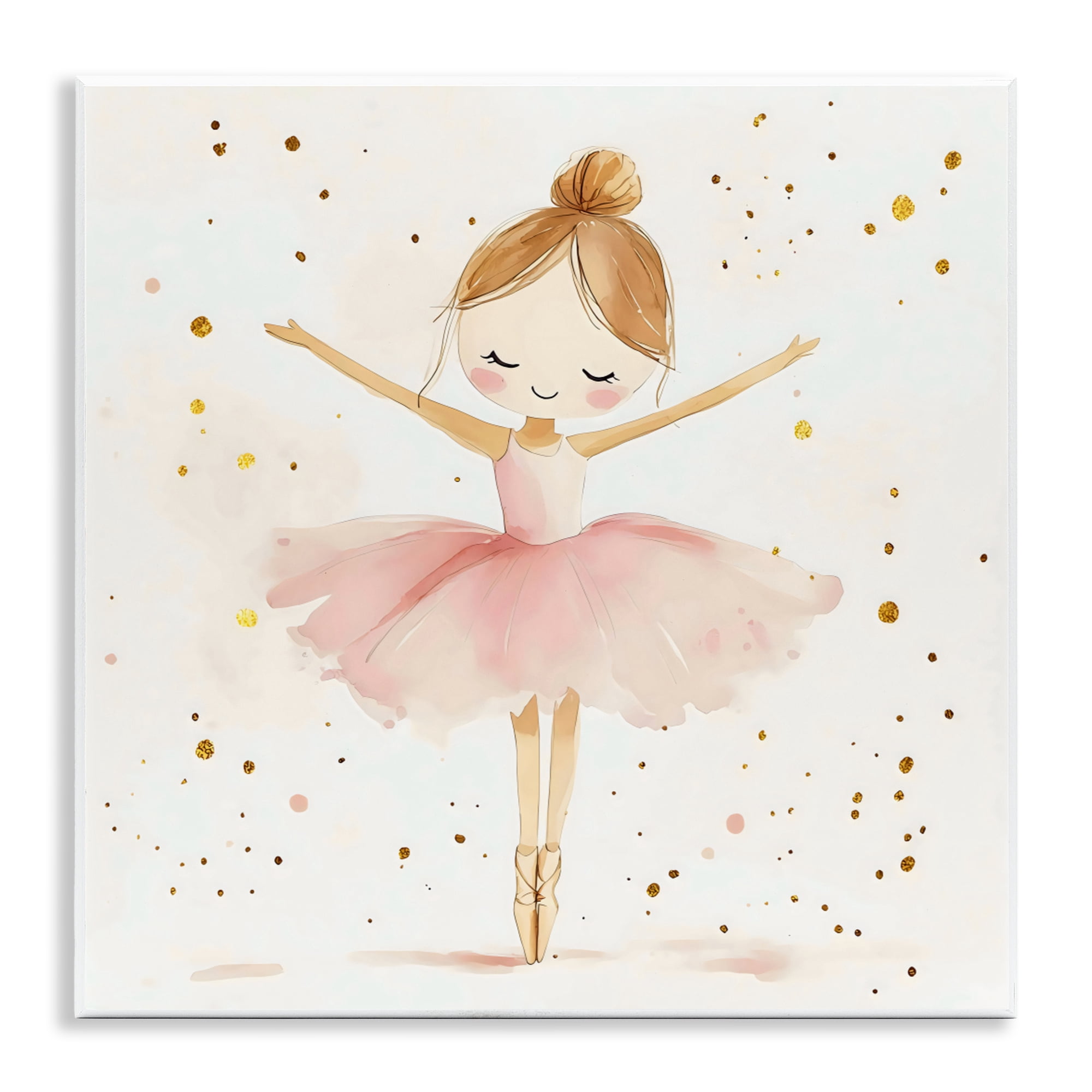 Stupell Industries Ballerina On Her Toes Wall Plaque Art, design by Creative Studio