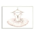 thumbnail image 1 of Stupell Industries Ballerina Tutu on Hanger Pink Ballet Dance Outfit, 13 x 19, Designed by Studio Q, 1 of 6
