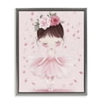thumbnail image 1 of Stupell Industries Cottage Ballerina With Floral Headdress Gray Floating Frame Canvas Art, 25 x 31, by Creative Studio, 1 of 8