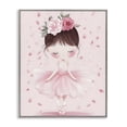 thumbnail image 1 of Stupell Industries Cottage Ballerina With Floral Headdress Gray Framed Giclee Art, 11 x 14, by Creative Studio, 1 of 8