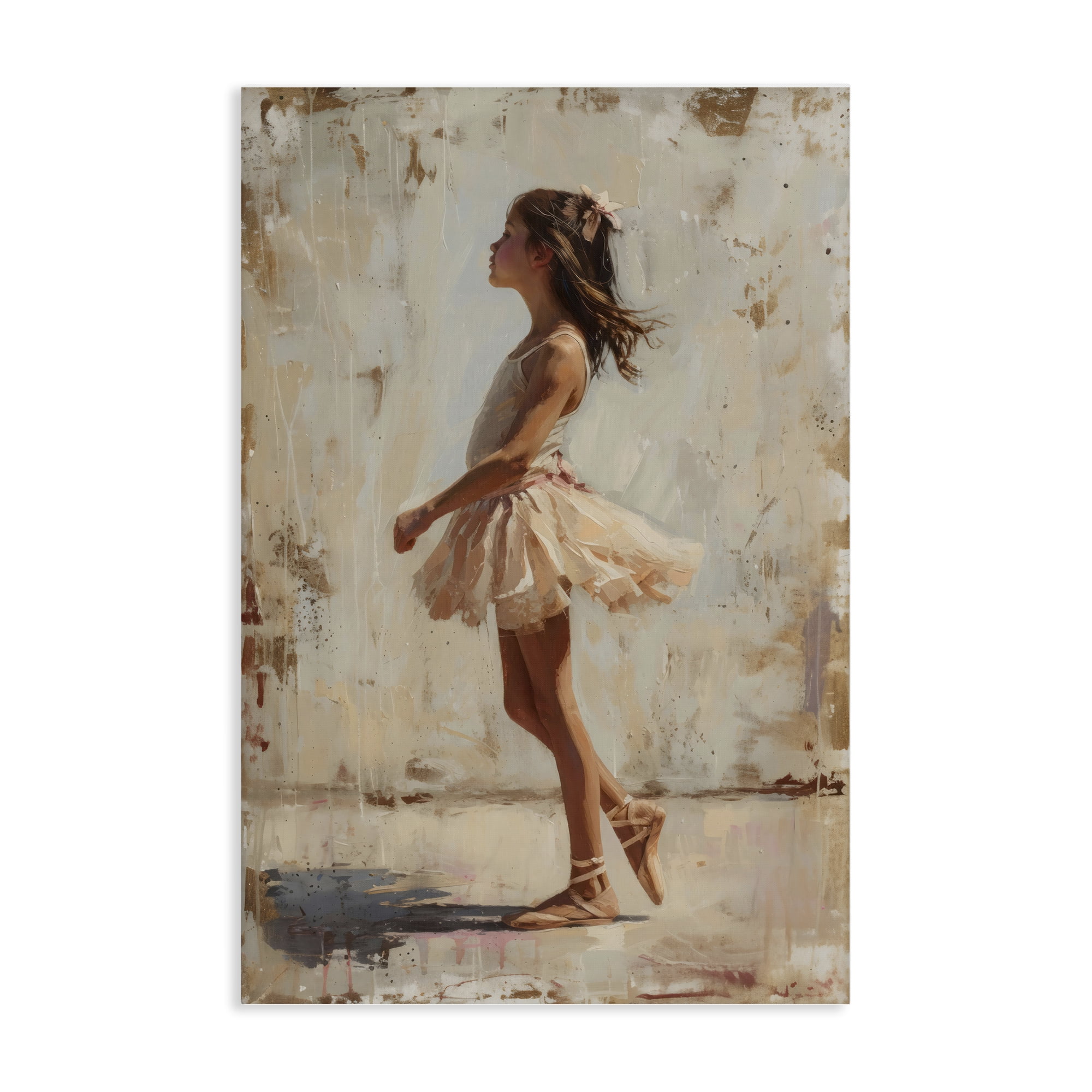 Stupell Industries Ballerina in Soft Light Canvas Wall Art, design by Creative Studio