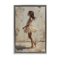 thumbnail image 1 of Stupell Industries Eclectic Ballerina in Soft Light Gray Floating Frame Canvas Art, 17 x 25, by Creative Studio, 1 of 8