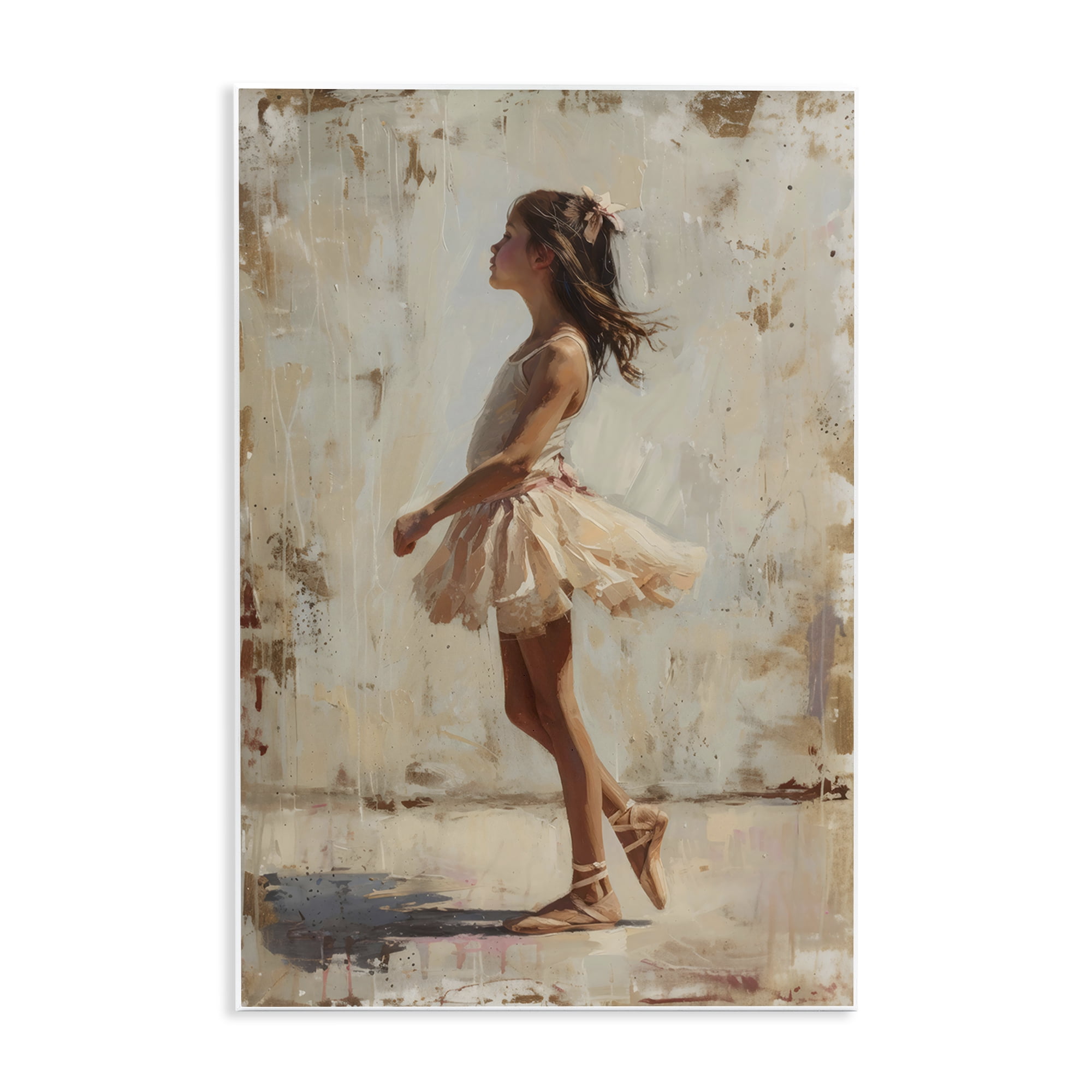 Stupell Industries Ballerina in Soft Light Wall Plaque Art, design by Creative Studio