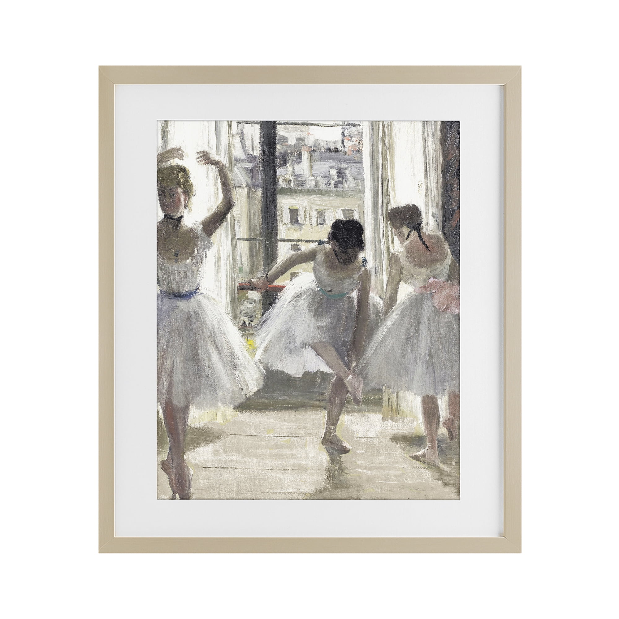 Stupell Industries Ballet Class In Practice Birch Framed Print Under Glass, design by Leah Straatsma