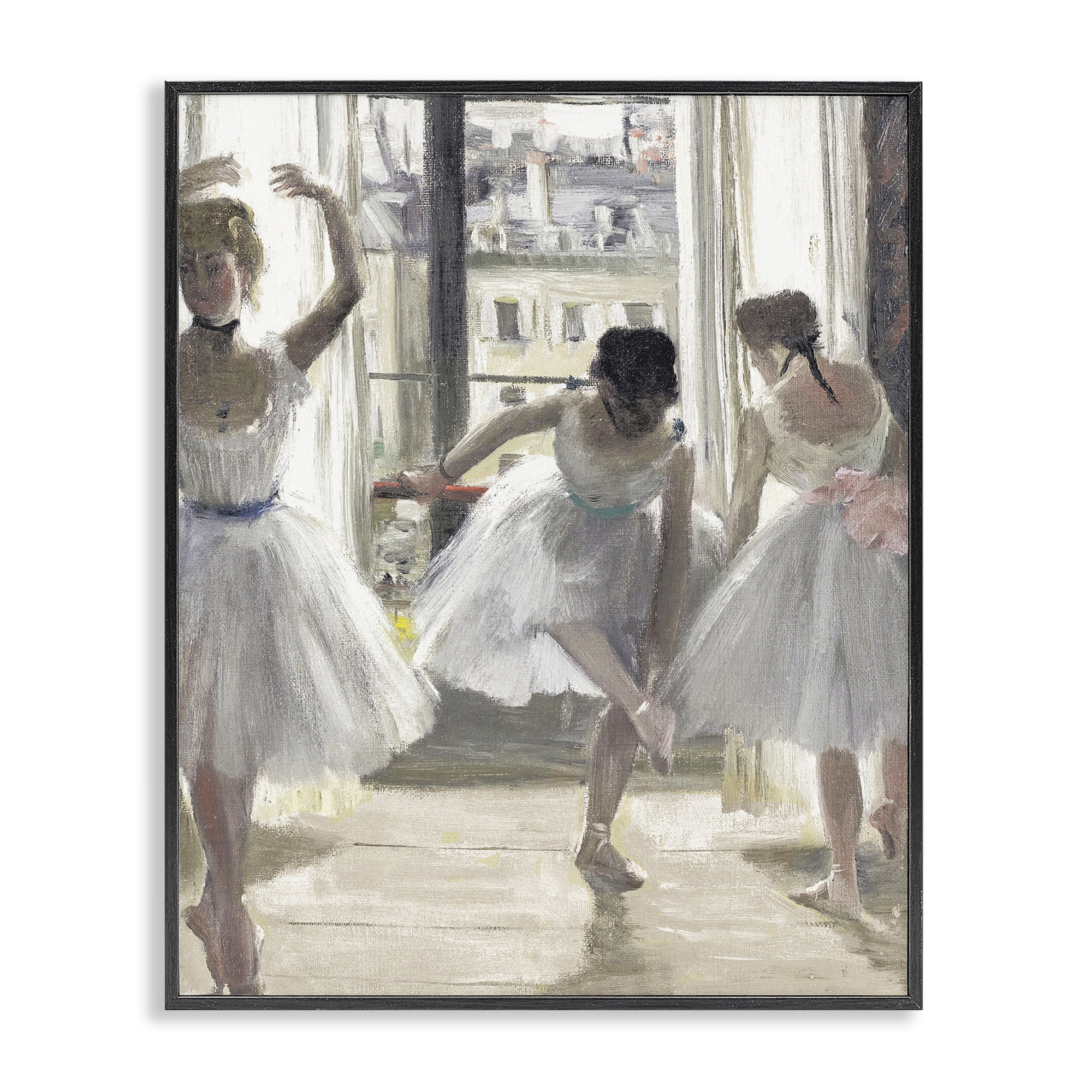 Stupell Industries Ballet Class In Practice Black Framed Giclee Art, design by Leah Straatsma