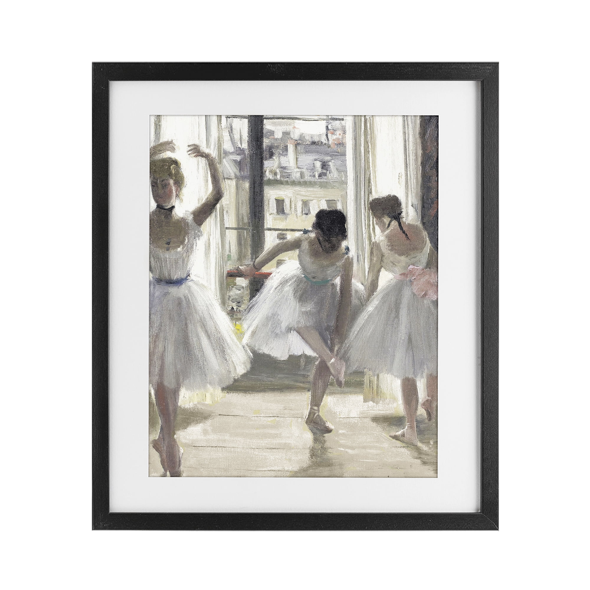 Stupell Industries Ballet Class In Practice Black Framed Print Under Glass, design by Leah Straatsma