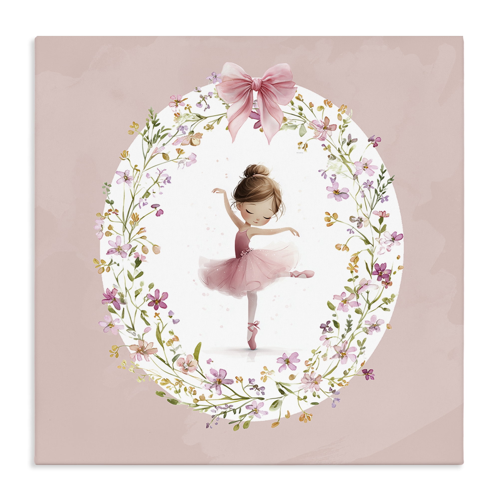 Stupell Industries Ballet Dancing Princess Canvas Wall Art, design by Christine Simpson Art