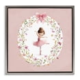 thumbnail image 1 of Stupell Industries Cottage Ballet Dancing Princess Gray Floating Frame Canvas Art, 25 x 25, by Christine Simpson Art, 1 of 8