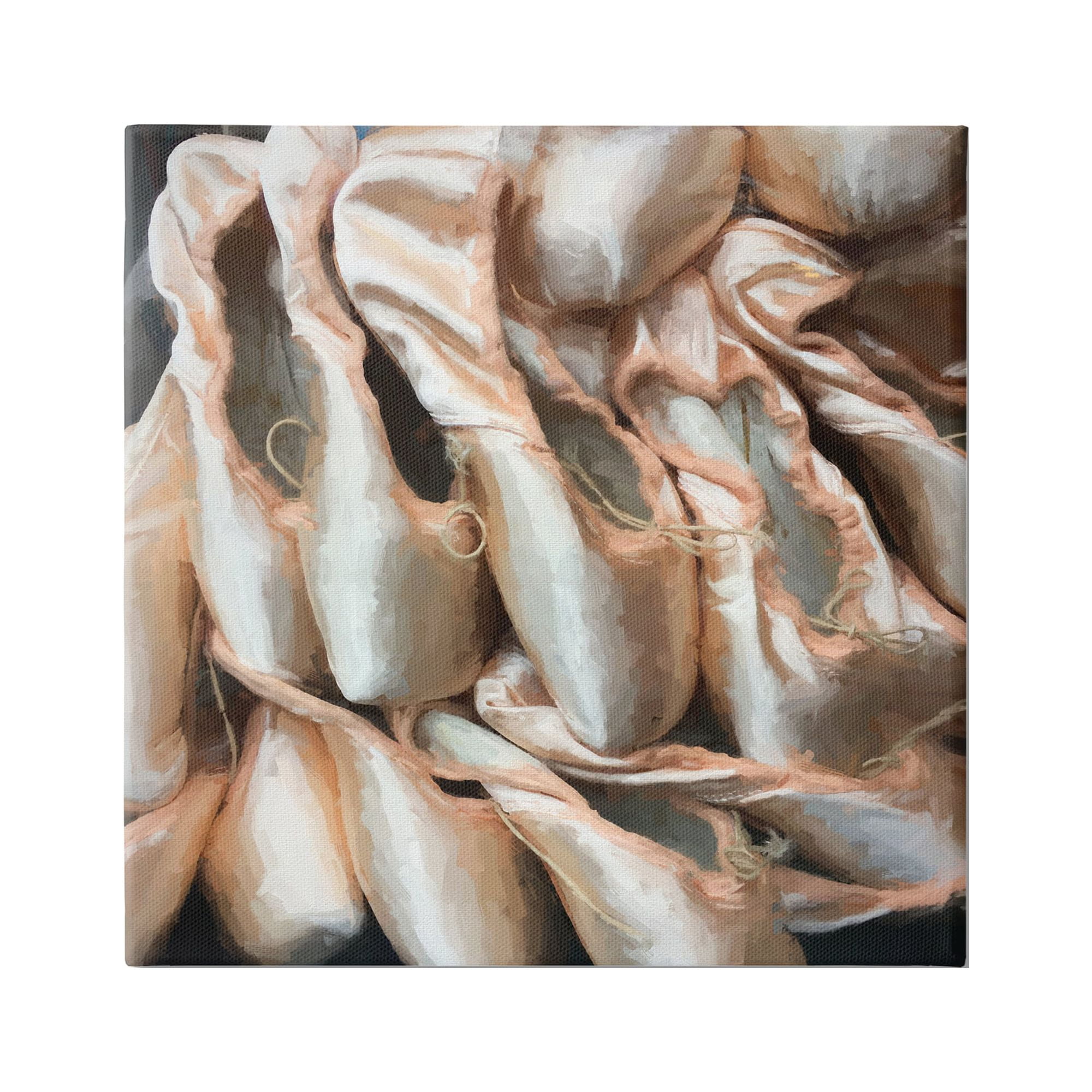 Stupell Industries Ballet Slippers Dancer Pointe Shoes Painting Painting Gallery Wrapped Canvas Print Wall Art, Design by Graffitee Studios