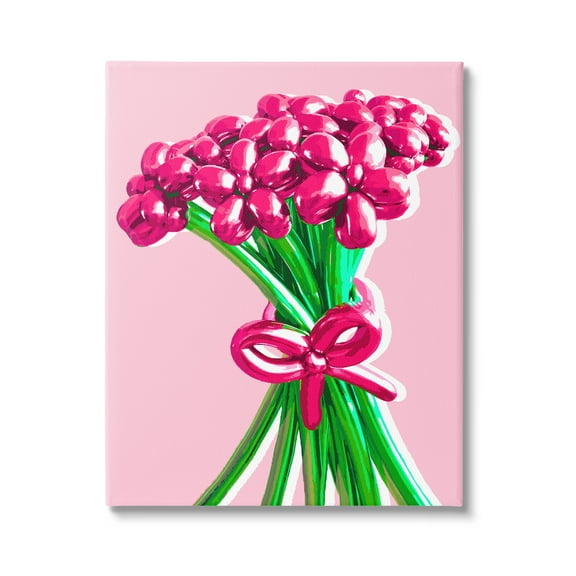 Stupell Industries Balloon Flower Bouquet Abstract Painting Gallery Wrapped Canvas Print Wall Art, 16 x 20