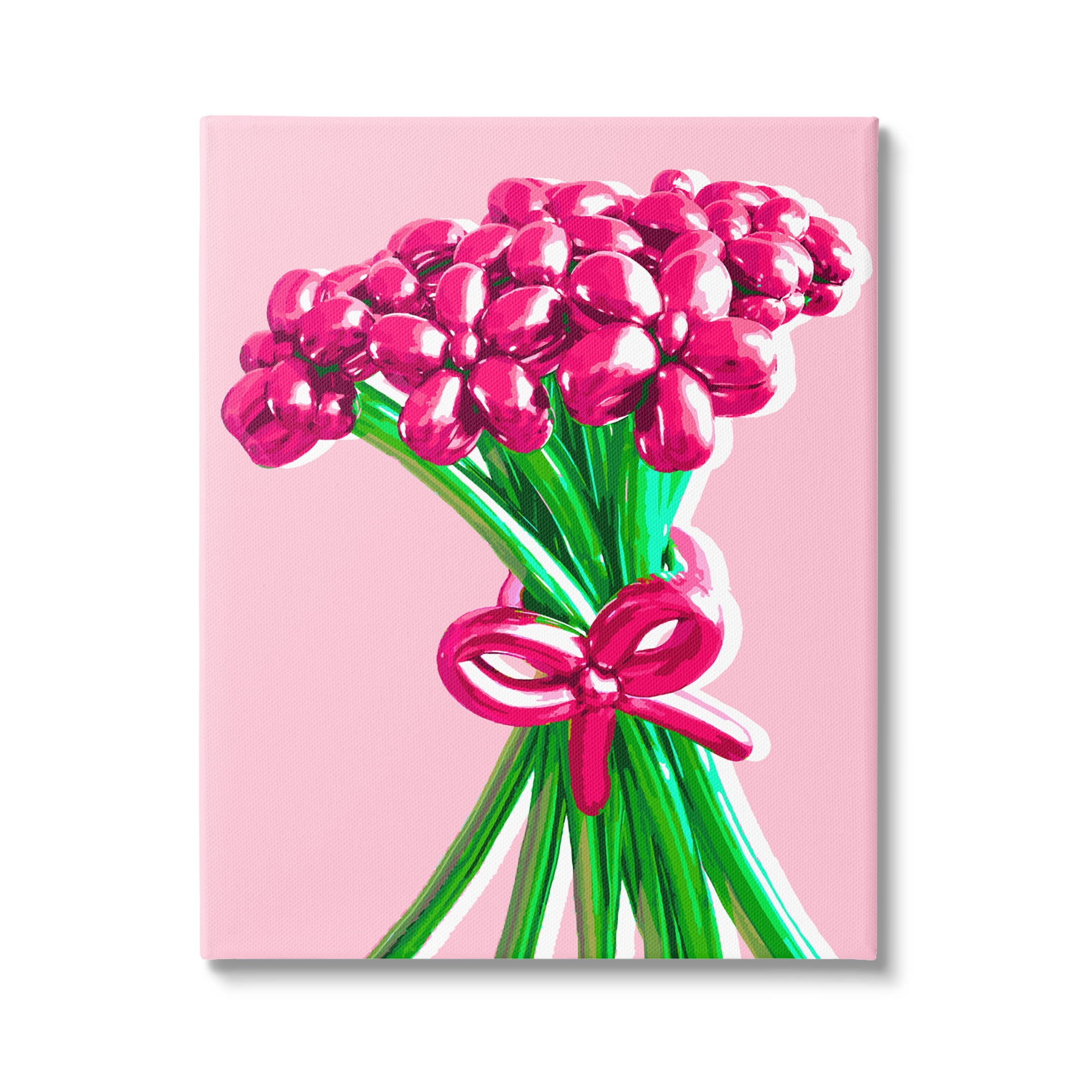 Stupell Industries Balloon Flower Bouquet Abstract Painting Gallery Wrapped Canvas Print Wall Art, 30 x 40