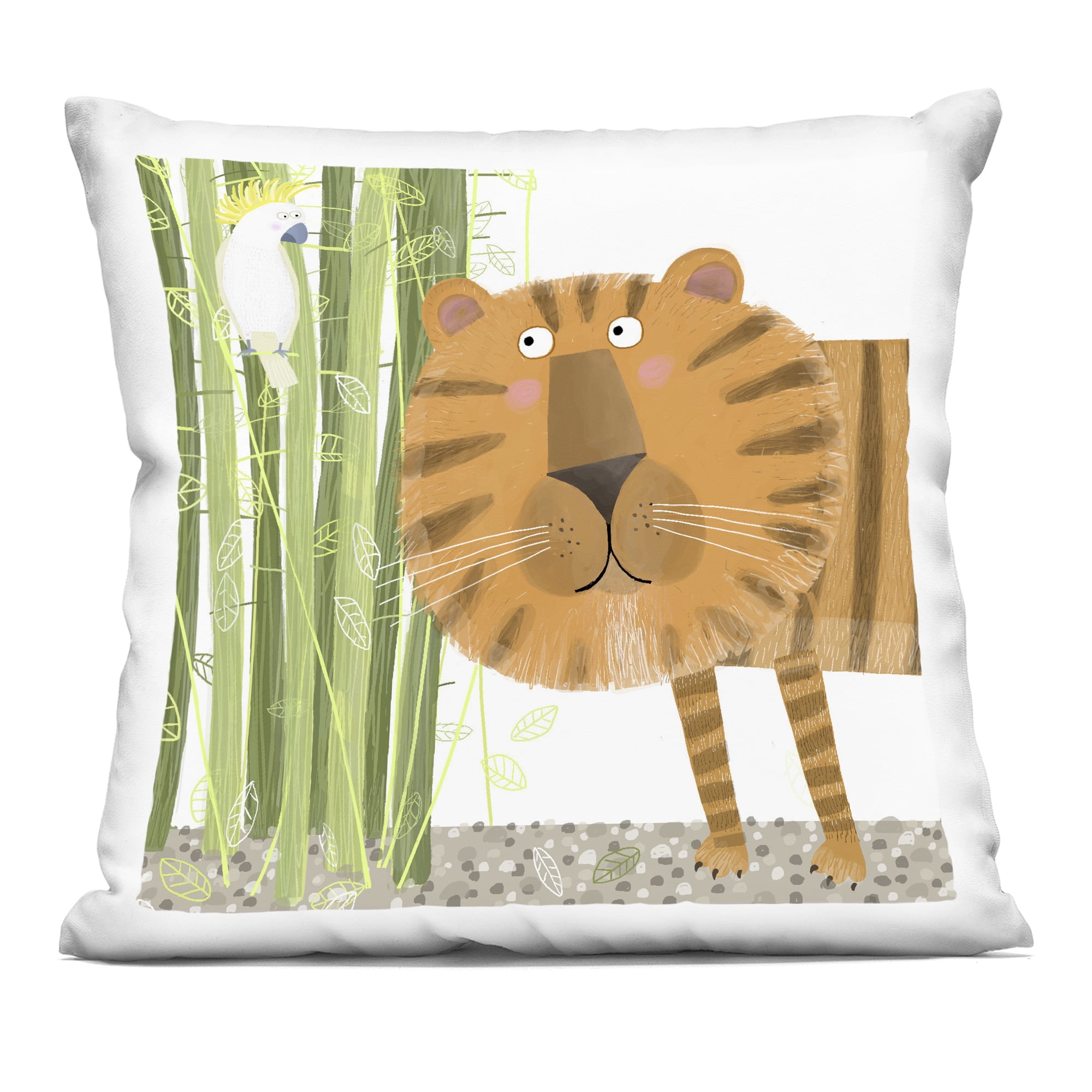 Stupell Industries Bamboo Trees & Tiger Decorative Printed Throw Pillow, design by Carla Daly, 18 x 7 x 18