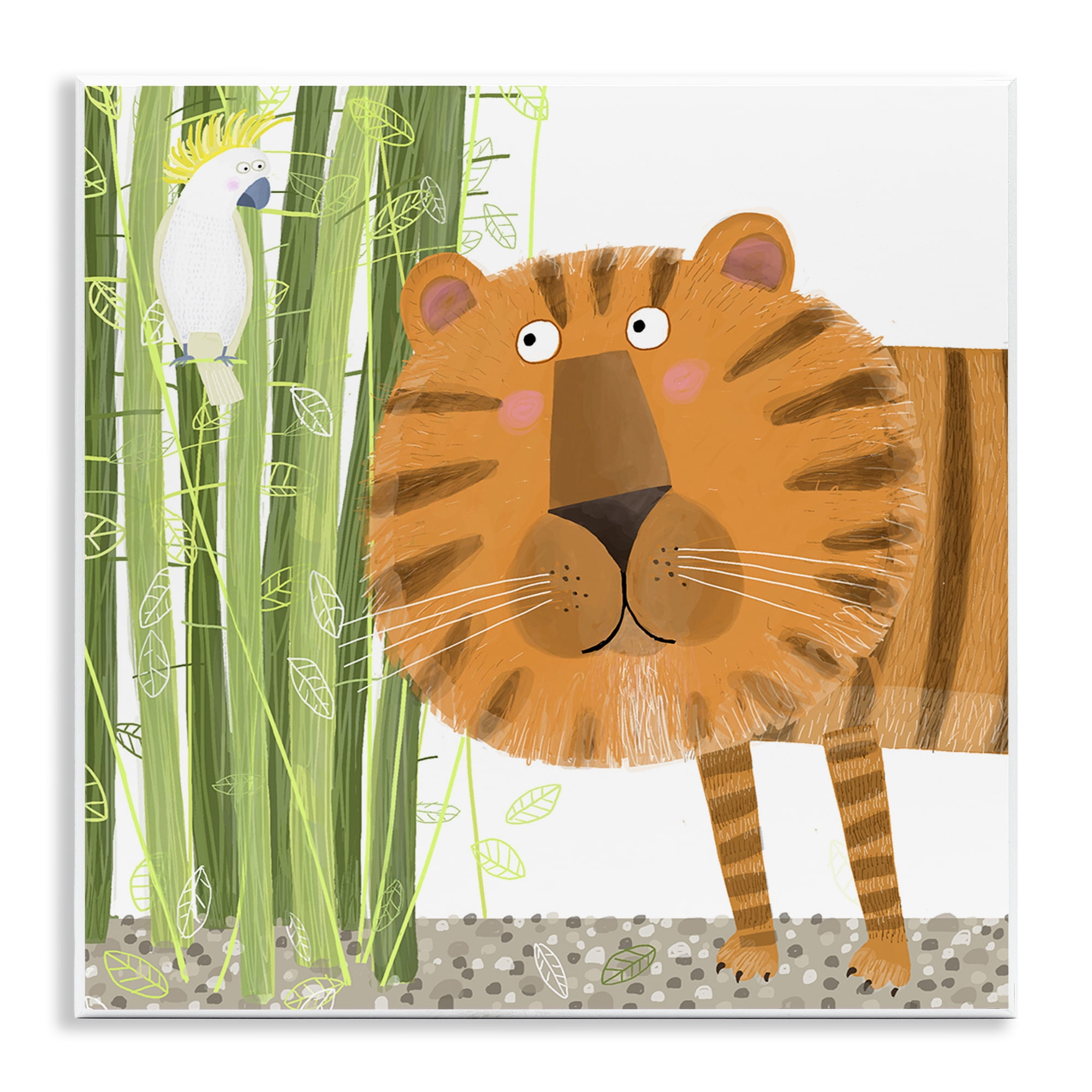 Stupell Industries Bamboo Trees & Tiger Wall Plaque Art, design by Carla Daly