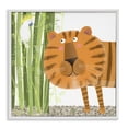 thumbnail image 1 of Stupell Industries Eclectic Bamboo Trees & Tiger White Framed Giclee Art, 24 x 24, by Carla Daly, 1 of 8