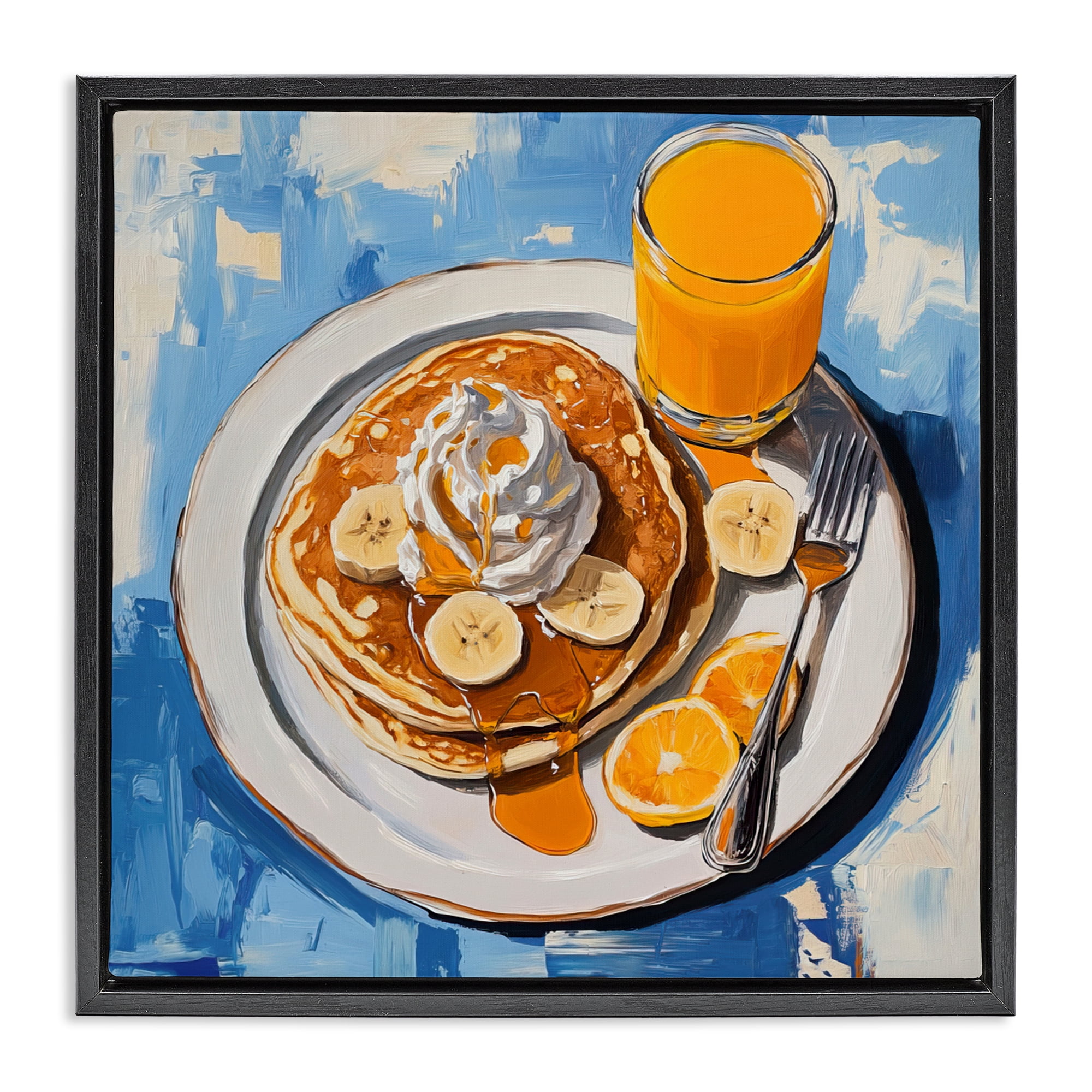 Stupell Industries Banana Bliss Sunshine Black Framed Floater Canvas Wall Art, design by Tina LeCour