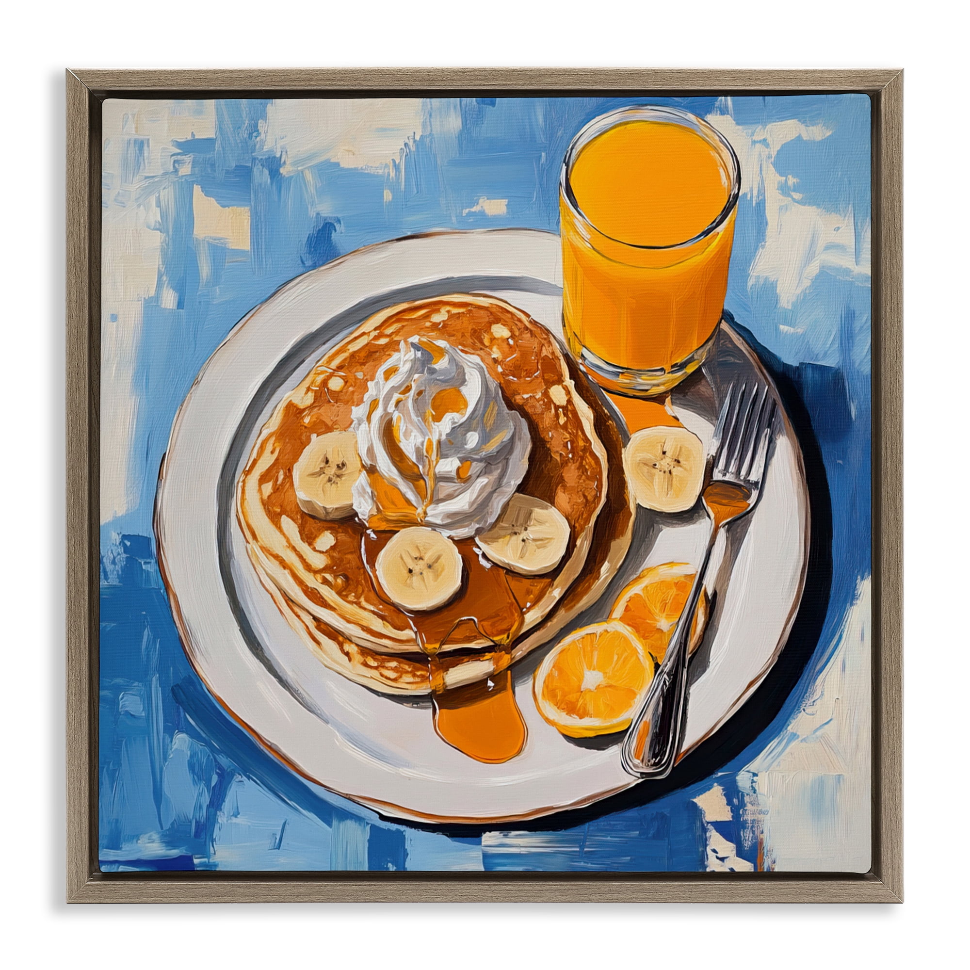 Stupell Industries Banana Bliss Sunshine Brown Framed Floater Canvas Wall Art, design by Tina LeCour