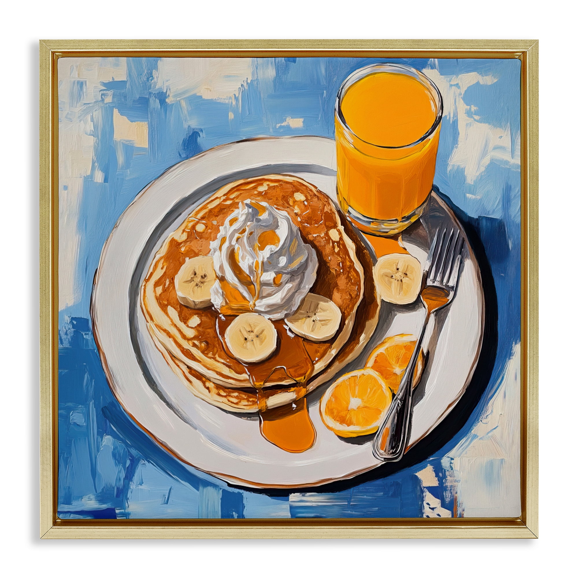 Stupell Industries Banana Bliss Sunshine Gold Framed Floater Canvas Wall Art, design by Tina LeCour