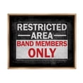 thumbnail image 1 of Stupell Industries Band Members Only Typography Painting Brown Floater Framed Canvas Art Print Wall Art, 31 x 25, 1 of 10