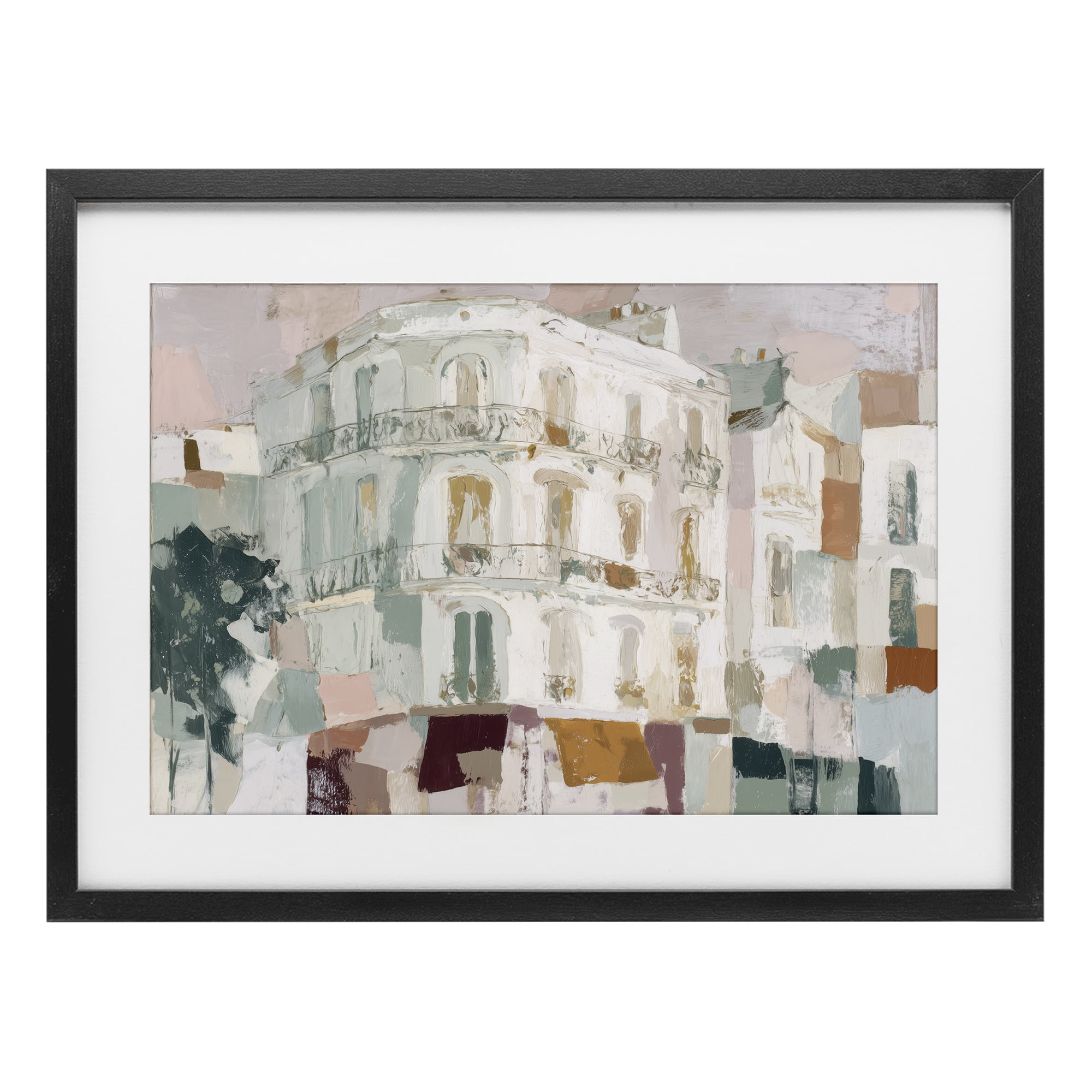 Stupell Industries Barcelona Street Corner Black Framed Print Under Glass, design by Chromatic Storm Studio