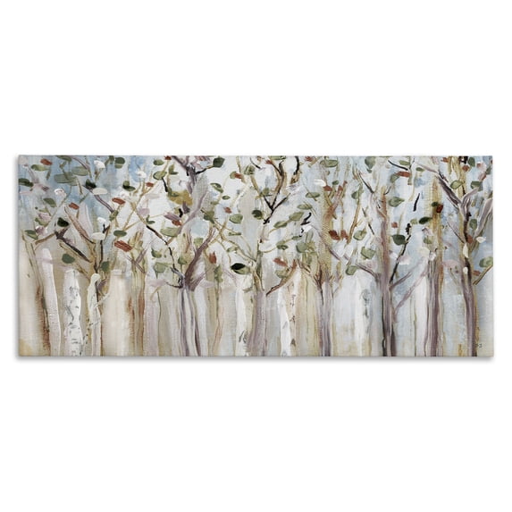 Bare Branch Trees Birch Forest Canvas Art, 48 x 20