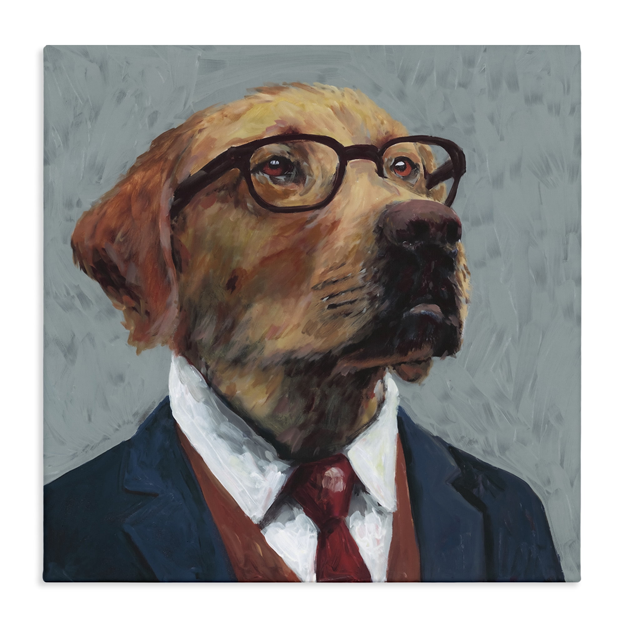 Stupell Industries Bark Kent Portrait Canvas Wall Art, design by Studio Bautista