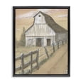 thumbnail image 1 of Stupell Industries Rustic Lodge Barn Fence Drawing Black Floating Frame Canvas Art, 17 x 21, by Patti Bishop, 1 of 8