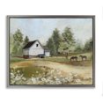 thumbnail image 1 of Stupell Industries Traditional Barn Field Landscape Gray Floating Frame Canvas Art, 21 x 17, by Susan Winget, 1 of 8