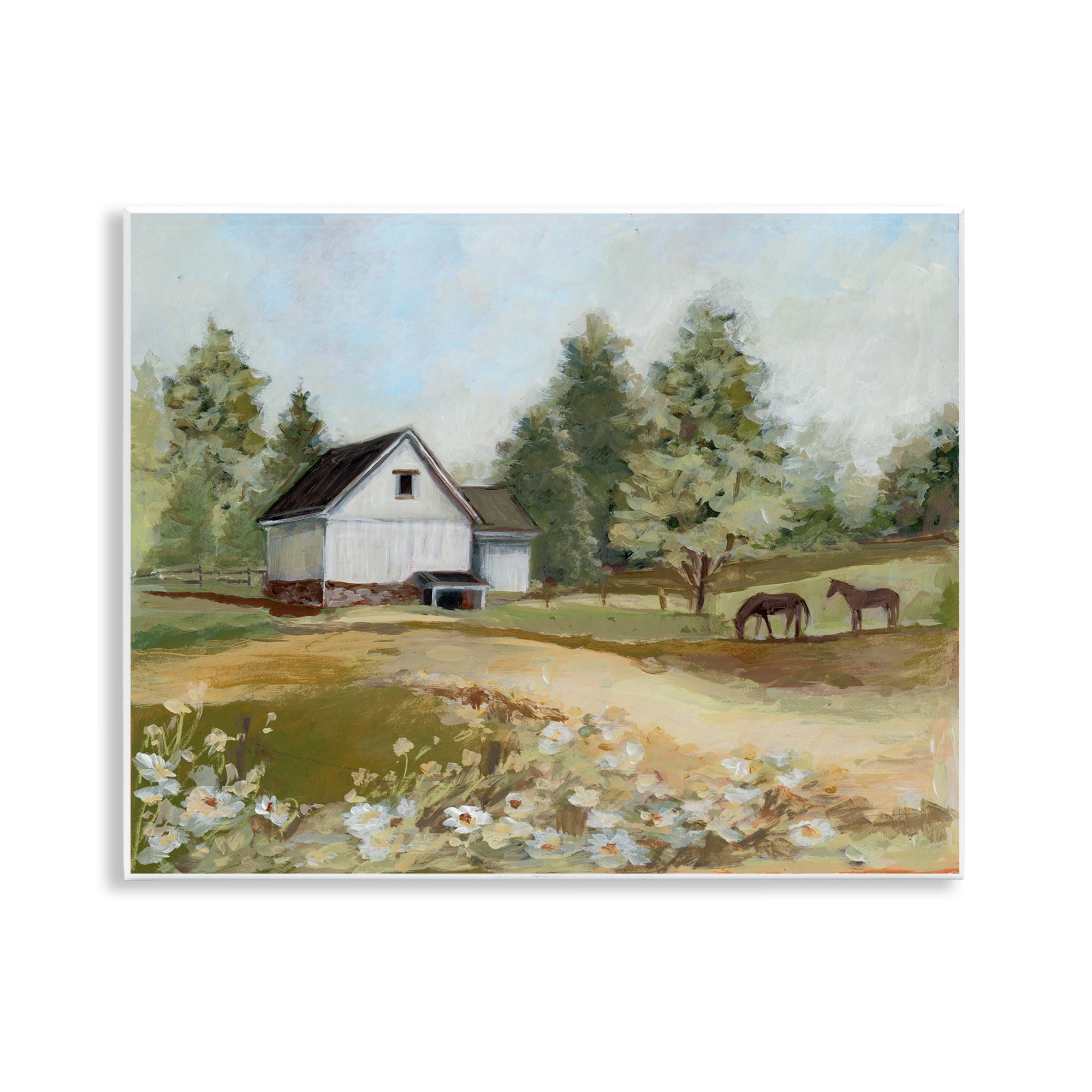 Stupell Industries Barn Field Landscape Wall Plaque Art, design by Susan Winget