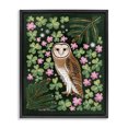 thumbnail image 1 of Stupell Industries Bohemian Barn Owl & Botanicals Black Floating Frame Canvas Art, 17 x 21, by Renee Thompson, 1 of 8