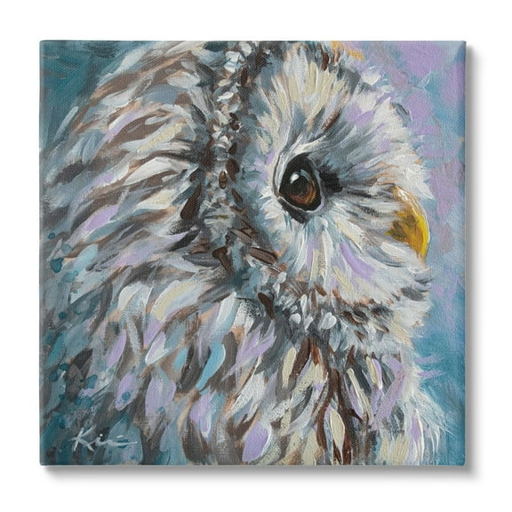 Stupell Industries Barn Owl Pastel Hues Painting Animals & Insects Painting Gallery Wrapped Canvas Print Wall Art
