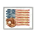 thumbnail image 1 of Stupell Industries American Baseball Flag Children's Sports Mitt Sports Painting Gray Framed Art Print Wall Art, 11 x 14, 1 of 7
