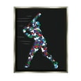 thumbnail image 1 of Stupell Industries Baseball Player Abstract Swing Graphic Art Luster Gray Floating Framed Canvas Print Wall Art, Design by Arrolynn Weiderhold, 1 of 6
