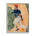 thumbnail image 1 of Stupell Industries Baseball Player Sports Painting Sports Painting Gray Framed Art Print Wall Art, 1 of 5