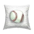 thumbnail image 1 of Stupell Industries Baseball on Geometric Decorative Printed Throw Pillow Design by Sharon Kuplack, 1 of 5