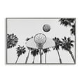 thumbnail image 1 of Stupell Industries Basketball Hoop with Palms Sports Painting Gray Framed Art Print Wall Art, 30 x 20, 1 of 2