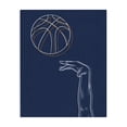thumbnail image 1 of Stupell Industries Contemporary Basketball Lines Contour Canvas Art, 30 x 40, by Marcus Prime, 1 of 8