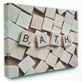 thumbnail image 1 of Stupell Industries Bath Scrabble Letters Bathroom Photograph Canvas Wall Art by Daphne Polselli, 1 of 3