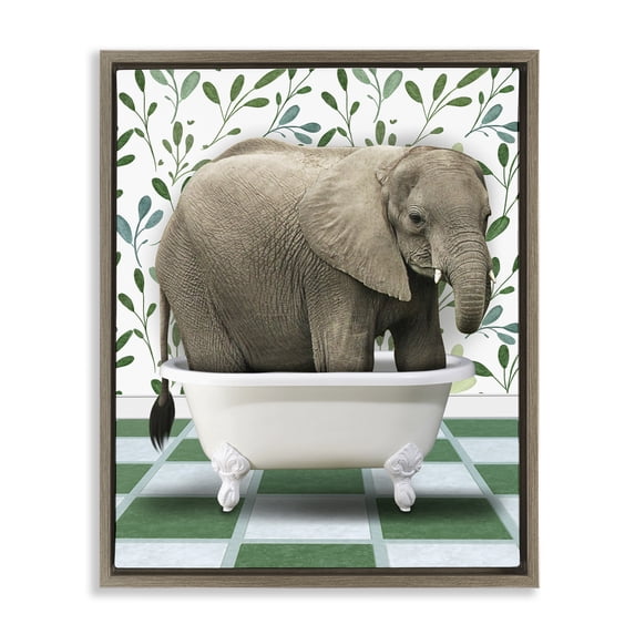 Stupell Industries Eclectic Brown Floating Frame Canvas Art, 25 x 31, by Marcus Prime