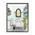 thumbnail image 1 of Stupell Industries Bathroom Blue Watercolor Painting Framed Giclee Texturized Art by Elizabeth Medley, 1 of 8