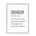 thumbnail image 1 of Stupell Industries Bathroom Family Definition Funny Escape Chaos of Children, 16 x 20, Design by Lettered and Lined, 1 of 7