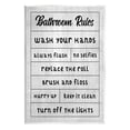 thumbnail image 1 of Stupell Industries Bathroom Rules Checklist Graphic Art Unframed Art Print Wall Art, Design by CAD Designs, 1 of 6